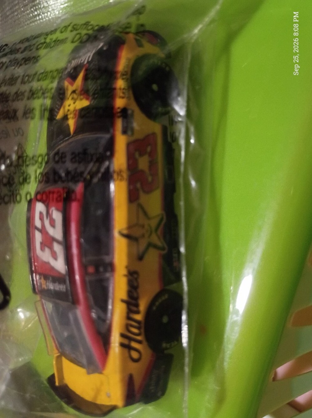 Bubba Wallace #23 Hardee's NASCAR Diecast Car 1:64 – Sealed Promo 2026